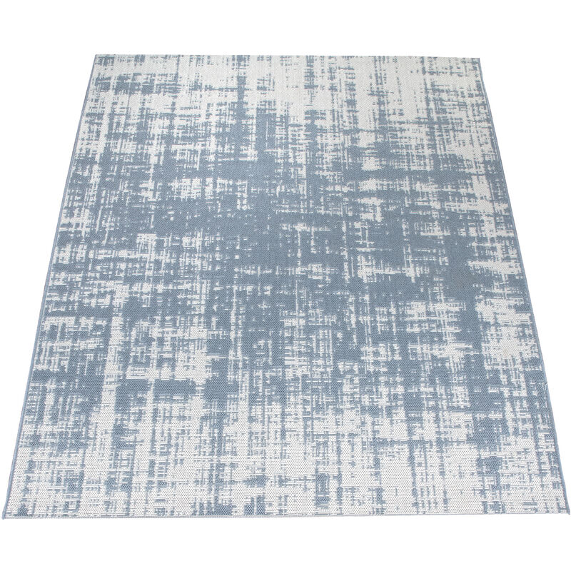 Alfombra Exterior Interior Balcón Cocina Vintage Motivo Abstracto Blanco Crema 80x150 cm - Paco Home barato