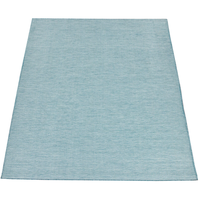 Alfombra Interior Exterior Salón Balcón Terraza Tejido Plano Azul 60x100 cm - Paco Home barato