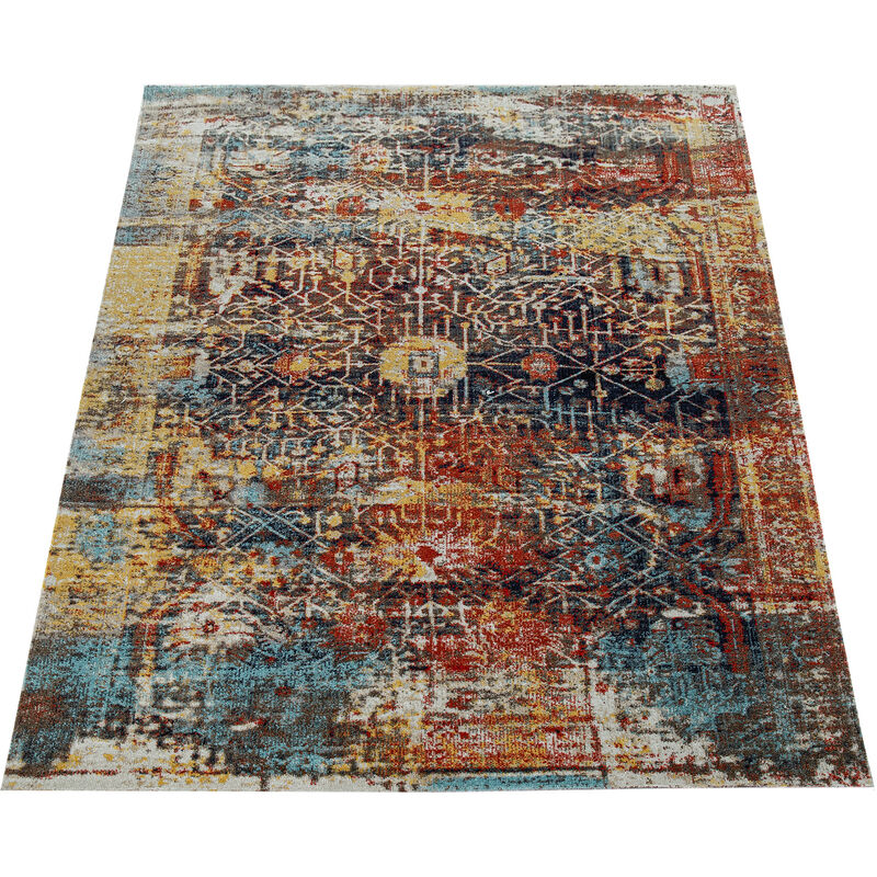 Alfombra Interior y Exterior Moderna Diseño Nómada Terrazas Intemperie Colorida 80x250 cm - Paco Home barato