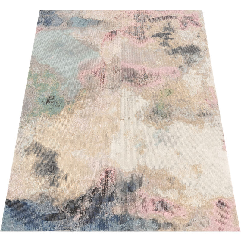 Alfombra Salon De Habitacion Jardin Vintage Abstract Color Pastel Beige Rosa 200x280 cm - Paco Home barato