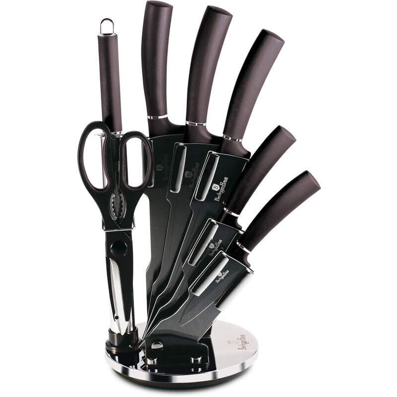 Carbon Pro Juego Cuchillos Cocina Profesional Hoja Acero Inoxidable