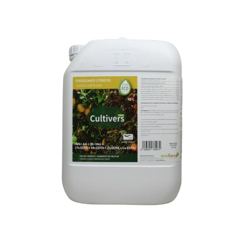 CULTIVERS Fertilizante Cítricos Ecológico 10 L. Abono Líquido Hojas más Verdes y Aumenta del Tamaño Fruto. barato