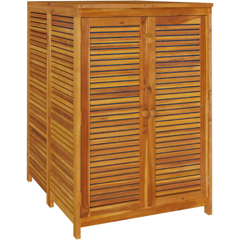 Caja de almacenaje de jardín madera maciza acacia 70x87x104 cm Vidaxl Marrón barato