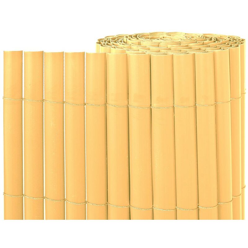 Cañizo pvc cara simple 5M natural. 1x5m barato