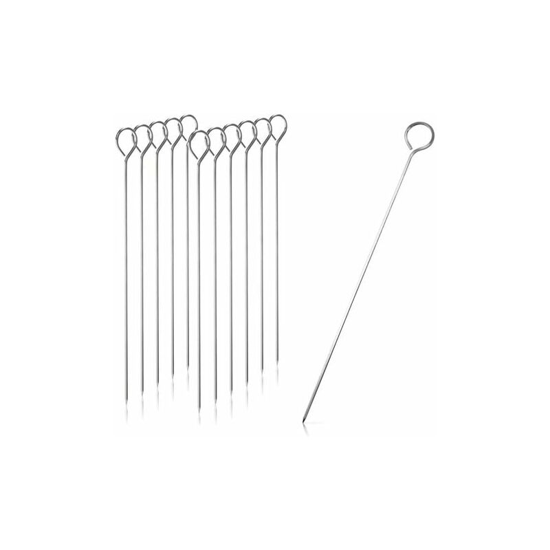 Drive - cuqicz com-four® 8x brochetas de acero inoxidable - brocheta de 24 cm de largo - brocheta de carne oscura también para verduras y mariscos barato