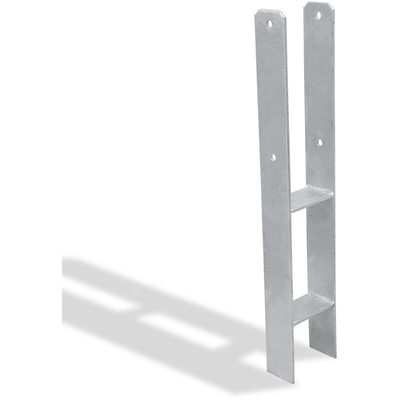H-amplio 121 mm Post Anchor Post Shoes Diped para Carport Galvanized Post Carriers para Kanthölzer 12x12 cm (sin tornillos) - Hengda barato