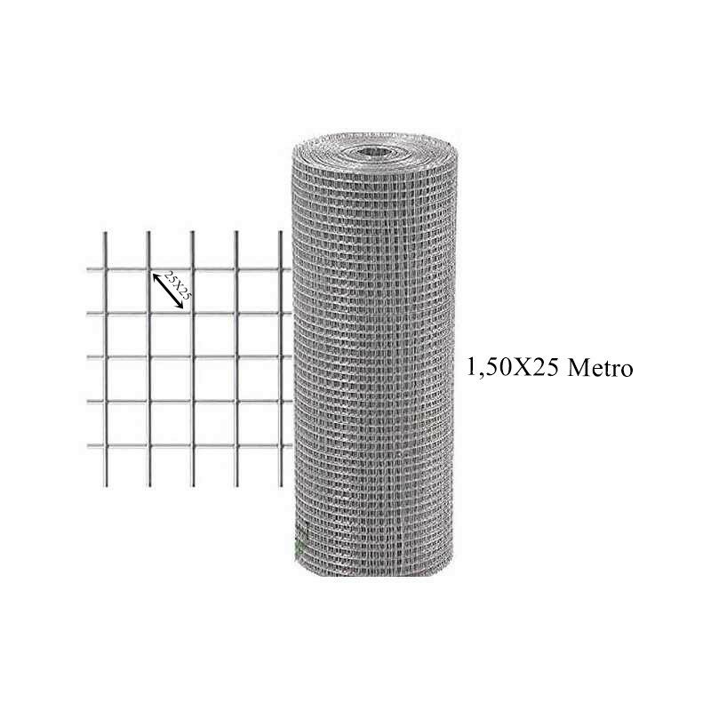 Malla electrosoldada galvanizada 25x25 mm luz