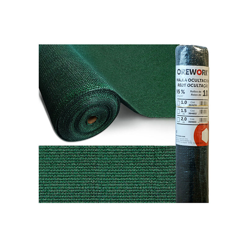 Orework - Malla de ocultación 95% - 100 cm - 10 m barato