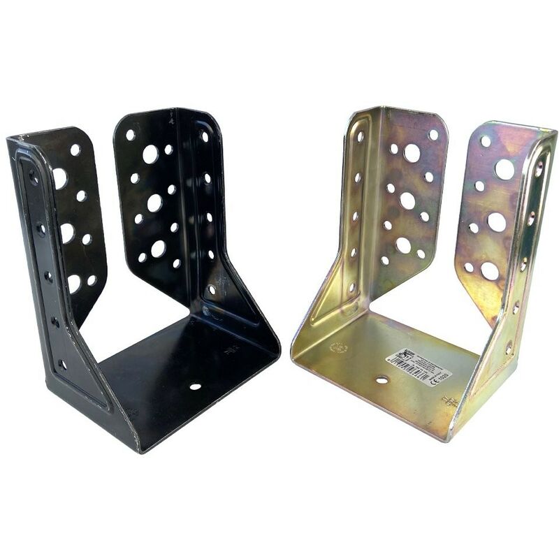 Profesional De Suministros Herrajes - Soporte Para Vigas De Madera Con Alas Interiores Modelo 785 en Acero Medida - 100 x 140 mm.