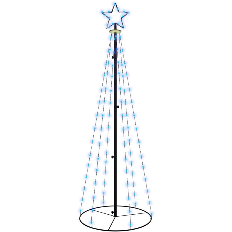 Rbol de Navidad cónico 108 led azul 70x180 cm Vidaxl Azul barato