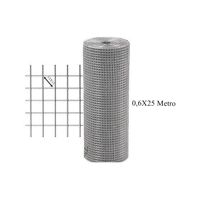 Rollo malla electrosoldada 13x13 mm de luz