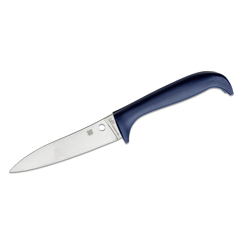 Spyderco - STE-K20PPR Cuchillo de Cocina Counter Puppy púrpura hoja Drop point lisa acabado satinado