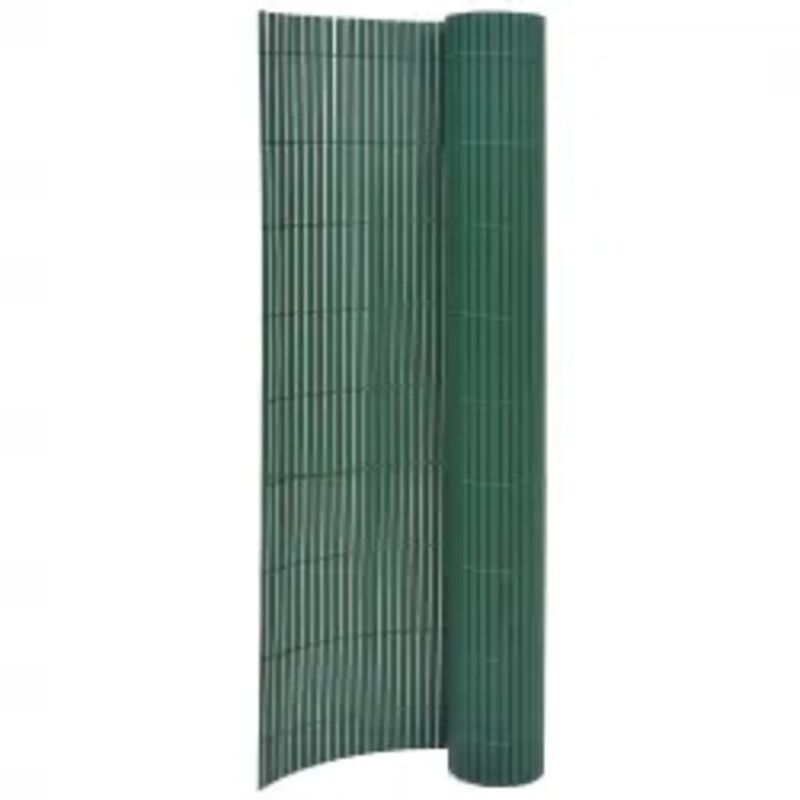 Valla de jardín de doble cara verde 110x500 cm Vidaxl Verde barato