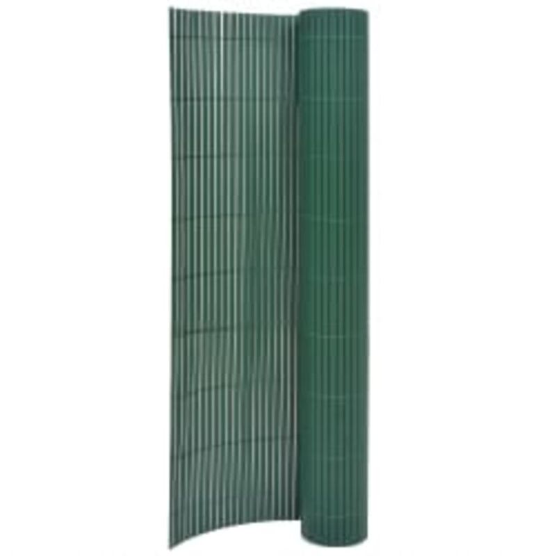 Valla de jardín de doble cara verde 90x400 cm Vidaxl Verde barato