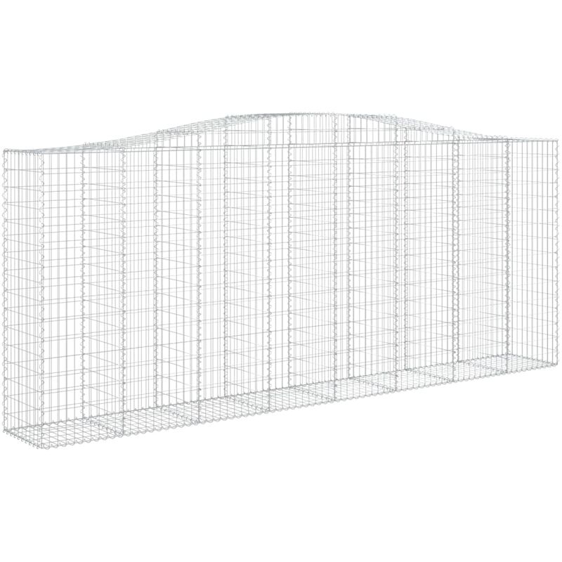 Vidaxl - Cesta gaviones forma arco hierro galvanizado 400x50x160/180 cm Plateado barato