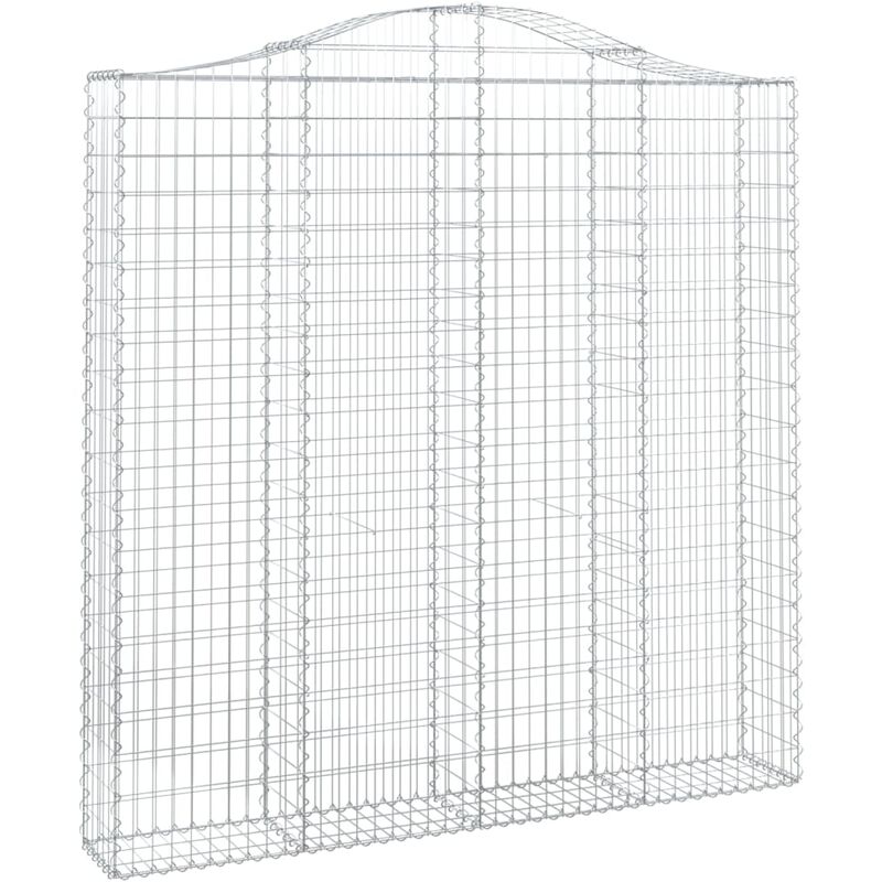 Vidaxl - Cestas de gaviones 3 uds forma de arco hierro 200x30x200/220 cm Plateado barato