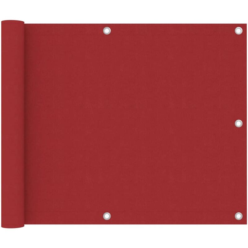 Vidaxl - Toldo para balcón de tela oxford rojo 75x300 cm Rojo barato