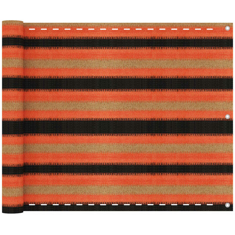 Vidaxl - Toldo para balcón hdpe multicolor 75x500 cm Multicolor barato