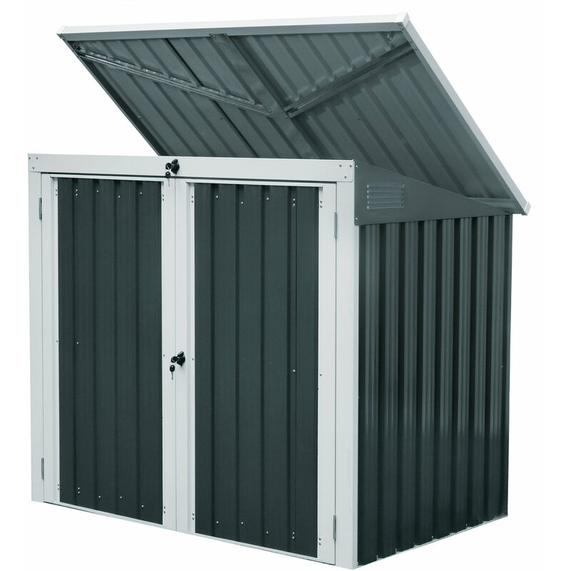 Zelsius - Armario de jardín 158 x 101 x 134 cm